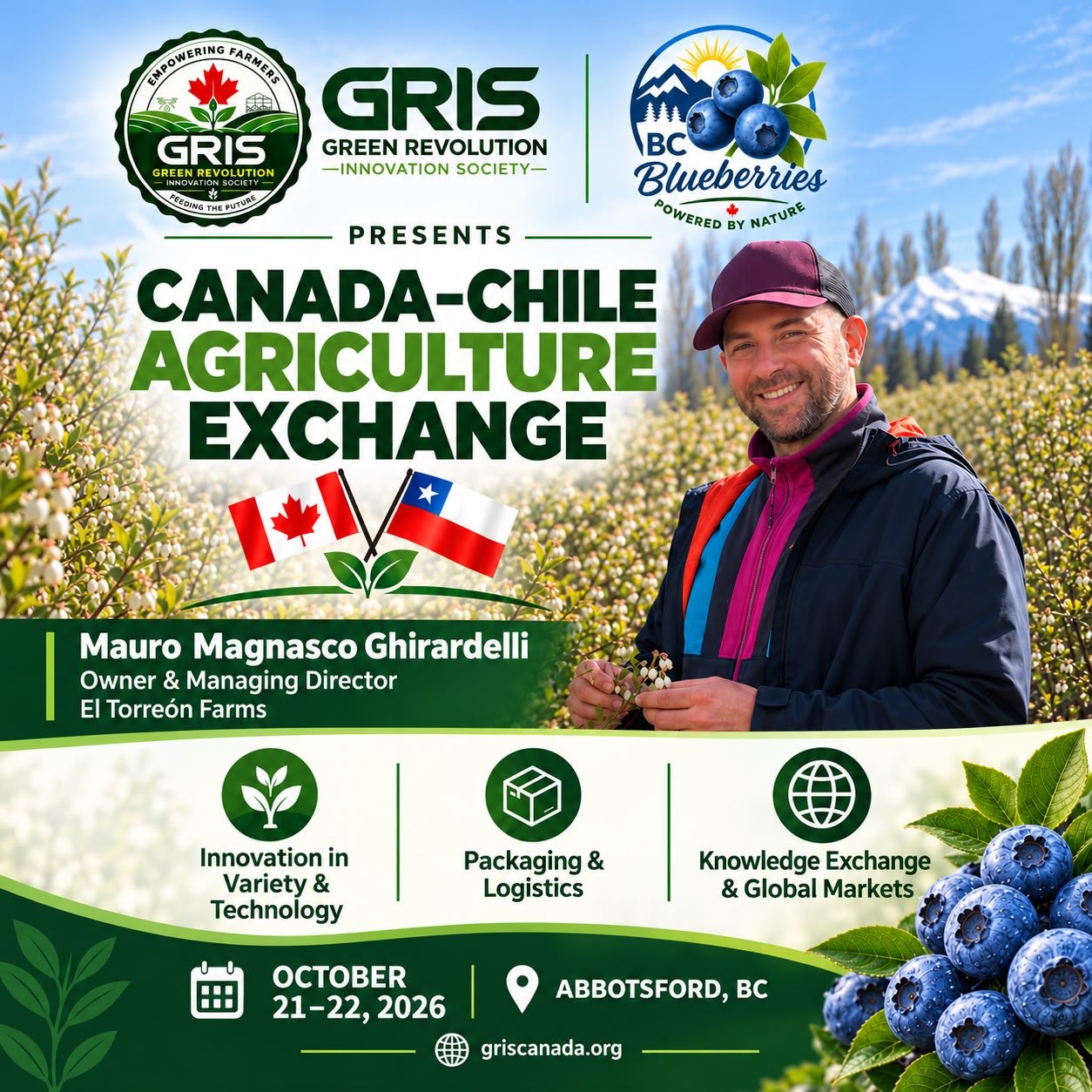 Una charla ante el Blueberry Council de Canadá